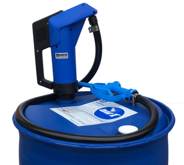 AdBlue lever drum pump with hose and nozzle