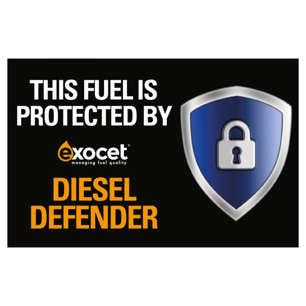 Exocet Diesel Defender Tank Sticker