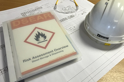DSEAR risk assessment toolkit for diesel tanks